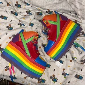 Rainbow Platform Sneakers